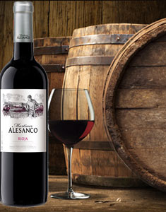 Tinto Rioja red wine without oak barrel ageing